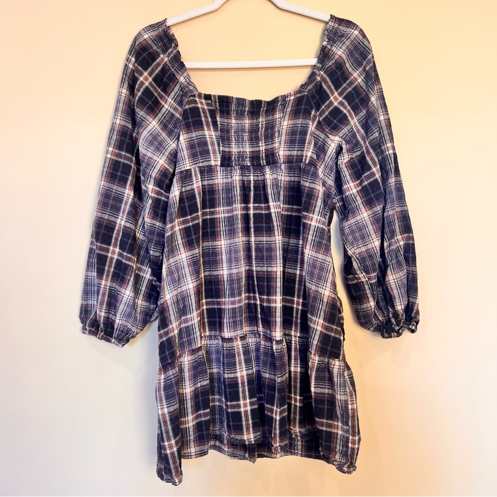 Universal Thread Plaid Long Sleeve Mini Dress - image 2